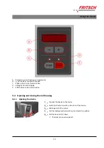 Preview for 23 page of Fritsch 16.60 0 Series Operating Instructions Manual