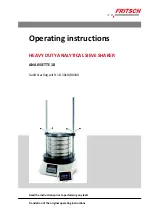 Fritsch ANALYSETTE 18 Operating Instructions Manual preview