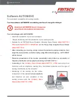 Preview for 3 page of Fritsch ANALYSETTE 18 Operating Instructions Manual