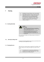 Preview for 45 page of Fritsch ANALYSETTE 28 IMAGESIZER Operating Instructions Manual