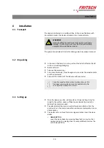 Preview for 21 page of Fritsch ANALYSETTE 3 Operating Instructions Manual