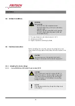 Preview for 22 page of Fritsch ANALYSETTE 3 Operating Instructions Manual