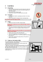 Предварительный просмотр 11 страницы Fritsch PULVERISETTE 16 Operating Instructions Manual