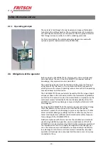 Preview for 10 page of Fritsch PULVERISETTE 19 Operating Instructions Manual