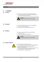 Preview for 20 page of Fritsch PULVERISETTE 19 Operating Instructions Manual