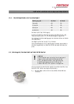 Предварительный просмотр 32 страницы Fritsch PULVERISETTE 5 premium 50.9250.00 Operating Instructions Manual