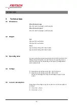 Предварительный просмотр 18 страницы Fritsch PULVERISETTE 5 Operating Instructions Manual