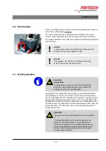 Preview for 39 page of Fritsch PULVERISETTE 6 Classic Operating Instructions Manual