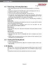 Preview for 23 page of Fritsch PULVERISETTE 7 classic line Operating Manual