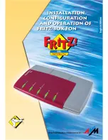 Предварительный просмотр 1 страницы Fritz!Box Fon Installation, Configuration & Operation