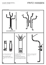 FRITZ HANSEN COAT TREE WALL Installation Manual preview