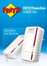 Preview for 1 page of Fritz! Powerline 1000E Installation And Operation Manual