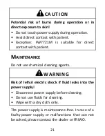 Предварительный просмотр 21 страницы Friwo 150M Instruction Manual