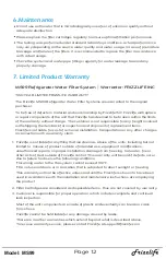 Preview for 14 page of Frizzlife MS99 Owner'S Manual