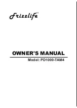 Frizzlife PD1000-TAM4 Owner'S Manual preview