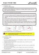 Preview for 5 page of Frizzlife PD1000-TAM4 Owner'S Manual