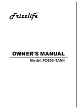 Frizzlife PD800-TAM4 Owner'S Manual preview
