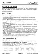 Preview for 3 page of Frizzlife SP99 Owner'S Manual