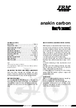 Preview for 14 page of FRM anakin carbon User Manual