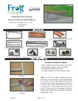 Preview for 1 page of Frog Furnishings Plaza Assembly Instructions