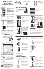 Preview for 1 page of Frog SPA FROG Fresh Mineral Water Easy Operating Instructions