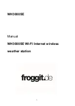 Предварительный просмотр 1 страницы Froggit WH3000SE Manual