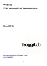 Preview for 1 page of Froggit WH5500 Manual