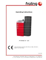 Froling P4 Pellet 15 Operating Instructions Manual preview