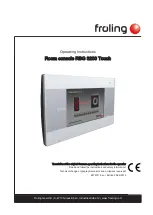 Froling RBG 3200 Touch Operating Instructions Manual preview