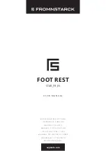 Fromm & Starck FOOT REST User Manual preview