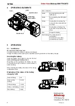 Preview for 8 page of Fromm 43.2124.01 Operation Manual & Spare Parts List