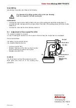 Preview for 15 page of Fromm 43.2124.01 Operation Manual & Spare Parts List