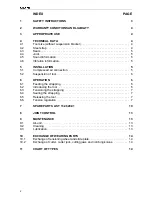 Preview for 2 page of Fromm A482 Operation Manual & Spare Parts List