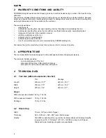 Preview for 4 page of Fromm A482 Operation Manual & Spare Parts List