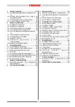 Preview for 5 page of Fromm FS 510 Instructions For Installation, Use And Maintenance Manual