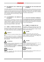 Preview for 7 page of Fromm FS 510 Instructions For Installation, Use And Maintenance Manual