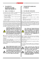 Preview for 26 page of Fromm FS 510 Instructions For Installation, Use And Maintenance Manual