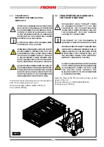 Preview for 27 page of Fromm FS 510 Instructions For Installation, Use And Maintenance Manual