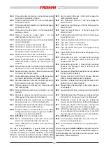 Preview for 41 page of Fromm FS 510 Instructions For Installation, Use And Maintenance Manual