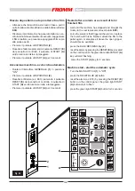 Preview for 42 page of Fromm FS 510 Instructions For Installation, Use And Maintenance Manual