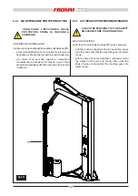 Preview for 49 page of Fromm FS 510 Instructions For Installation, Use And Maintenance Manual