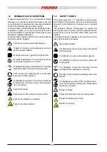 Предварительный просмотр 10 страницы Fromm FS 540 Installation, Use And Maintenance Manual