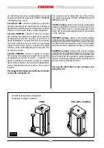 Предварительный просмотр 22 страницы Fromm FS 540 Installation, Use And Maintenance Manual