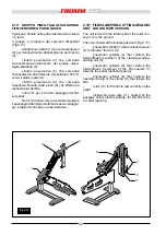 Предварительный просмотр 42 страницы Fromm FS 540 Installation, Use And Maintenance Manual