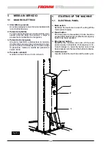 Предварительный просмотр 54 страницы Fromm FS 540 Installation, Use And Maintenance Manual