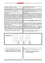 Предварительный просмотр 59 страницы Fromm FS 540 Installation, Use And Maintenance Manual