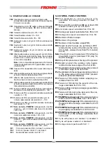 Предварительный просмотр 65 страницы Fromm FS 540 Installation, Use And Maintenance Manual