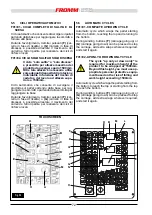 Предварительный просмотр 72 страницы Fromm FS 540 Installation, Use And Maintenance Manual