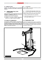 Предварительный просмотр 75 страницы Fromm FS 540 Installation, Use And Maintenance Manual