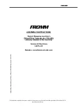 Preview for 1 page of Fromm FS1 Series Assembly Instructions Manual